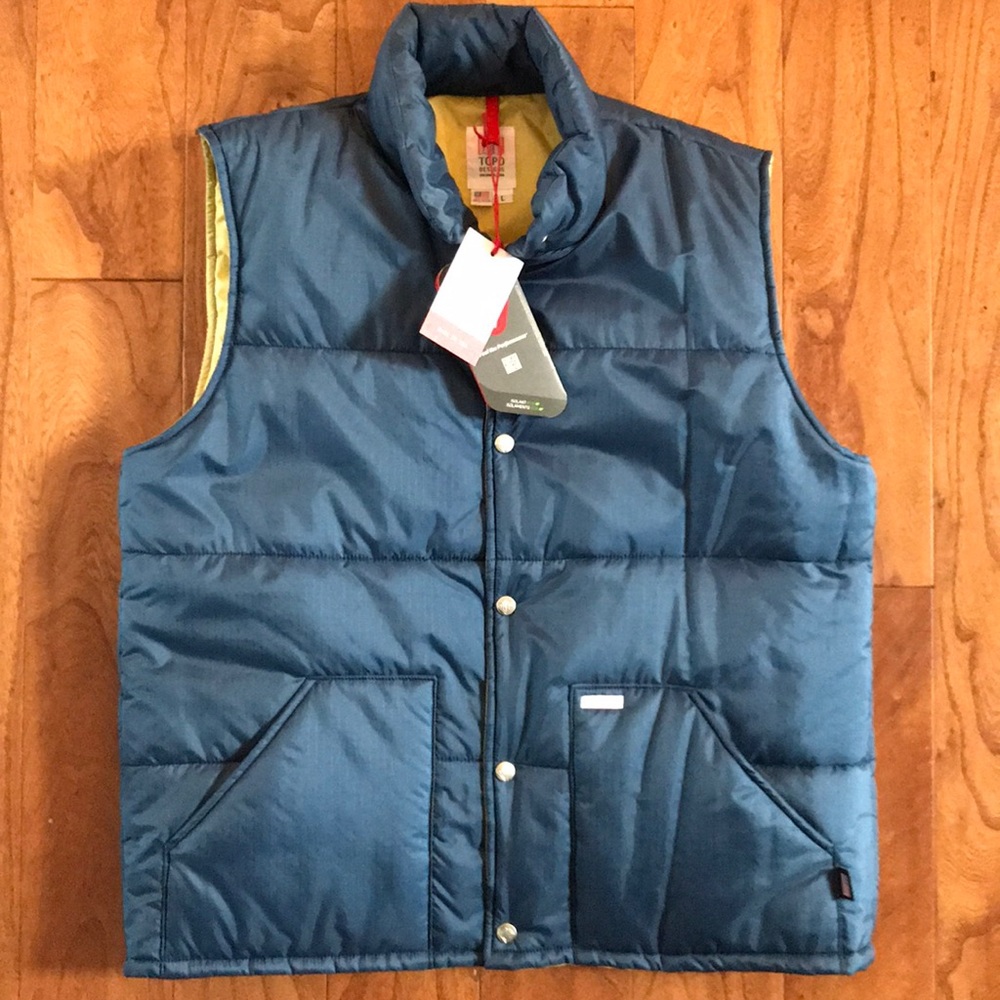 NWT Topo Designs Puffy Vest-Lg